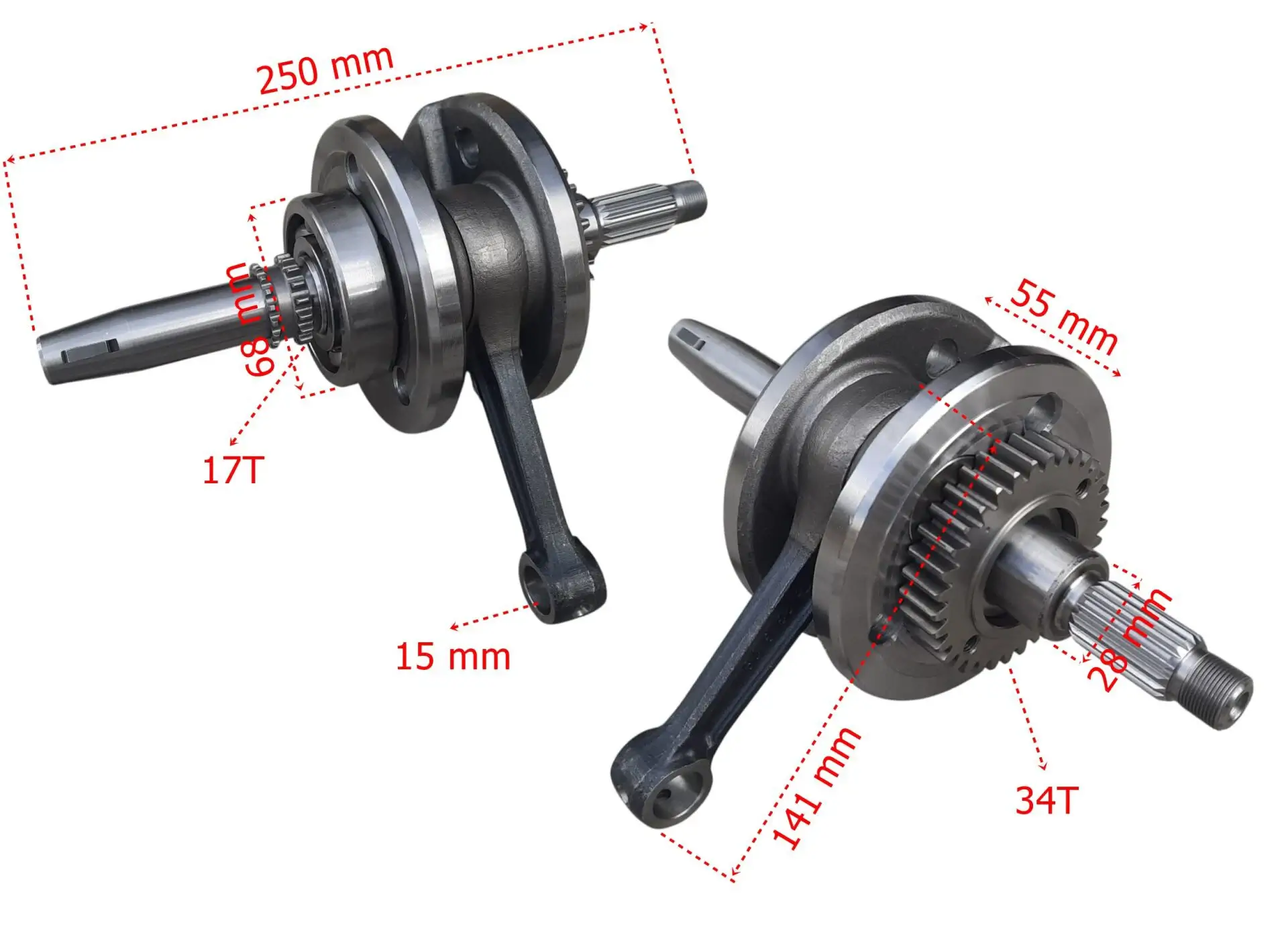 RKS 125R Komple Krank Mili Orijinal